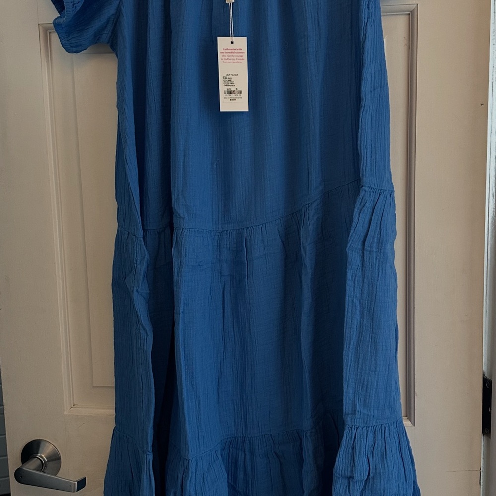 Lilly Pulitzer Zemini Maxi Coverup in Vibrant Blue - Picture 5 of 6